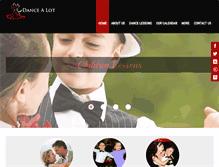 Tablet Screenshot of dancealotballroom.com
